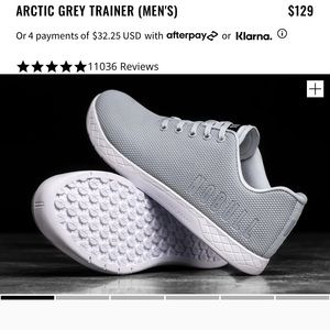 Mens NoBull Arctic Grey Trainer Size 11